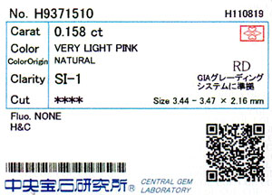 中央宝石研究所ソーティング画像