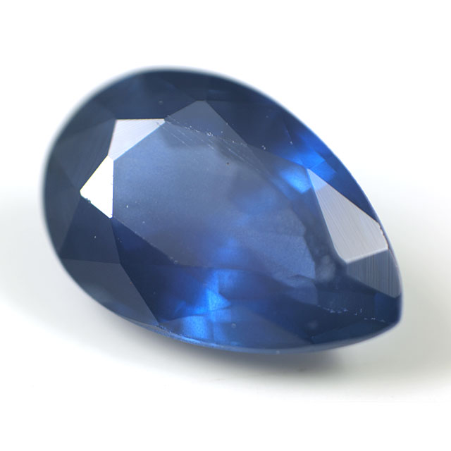 ブルー・サファイヤ ルース(裸石) 0.433ct, ペアシェイプ ( ブルーサファイヤ/ブルー・サファイア/コランダム/青玉/鋼玉