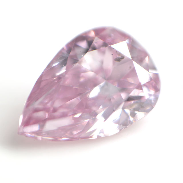 天然ピンクダイヤモンド ルース (裸石) 0.064ct, Fancy Purplish Pink