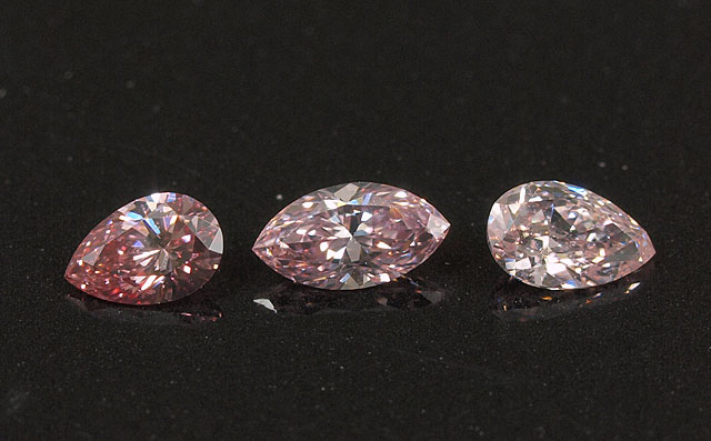 ピンクダイヤモンド ルース 0.094ct 【 とにかく美しいインテンス・パープリッシュ・ピンクです。 】 ピンクダイヤモンド、カラーダイヤ
