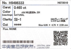 中央宝石研究所ソーティング