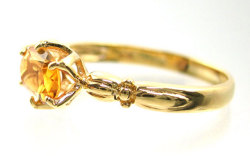 シトリン K18YGリング
