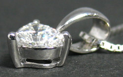 ハート・シェイプ・ダイヤモンド　Pt900ペンダントトップ