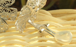 フラワー・アンティークタイプ・イヤリング画像