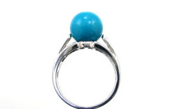 Pt900トルコ石（ターコイズ）リング