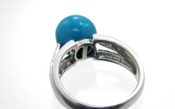 Pt900トルコ石（ターコイズ）リング