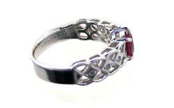 Pt900ルビーリング