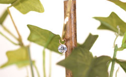 K18イエローゴールド キュービックジルコニア　チャーム画像