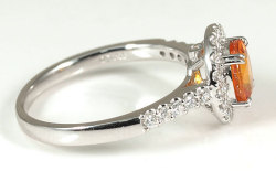 オレンジサファイアリング(指輪)