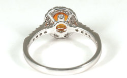 オレンジサファイアリング(指輪)