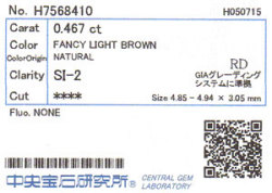 中央宝石研究所ソーティング画像