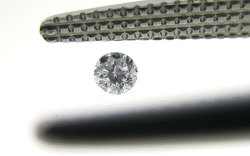 ガーネット結晶入りダイヤモンド画像