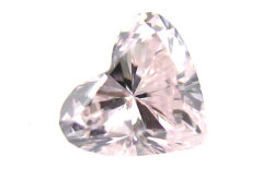 ハートシェイプブリリアントカットピンクダイヤモンドルース画像