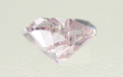 ハートシェイプカットピンクダイヤモンドルース画像
