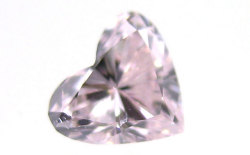 ハートシェイプブリリアントカットピンクダイヤモンドルース画像