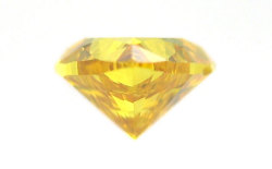 ハートシェイプブリリアントカットヴィヴィッドイエローダイヤモンドルース画像