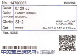 中央宝石研究所ソーティング画像