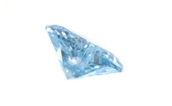 ハートシェイプカットブルーダイヤモンド(トリートメント)ルース画像