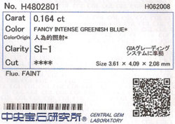 中央宝石研究所ソーティング画像