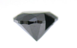 ハートシェイプカットブラックダイヤモンドルース画像