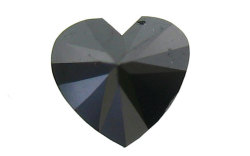 ハートシェイプカットブラックダイヤモンドルース画像