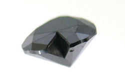 ハートシェイプカットブラックダイヤモンドルース画像