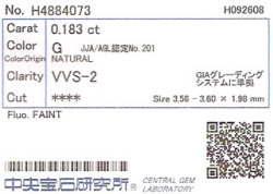 中央宝石研究所ソーティング画像