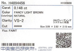 中央宝石研究所ソーティング画像