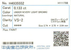 中央宝石研究所ソーティング画像