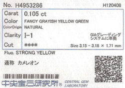 カメレオンダイヤモンド　ソーティング　画像