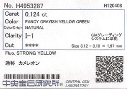 カメレオンダイヤモンド　ソーティング　画像