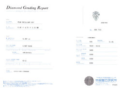 中央宝石研究所レポート(鑑定書)画像