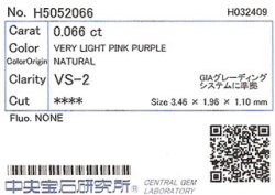 中央宝石研究所ソーティング画像