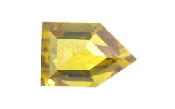ペンタゴナル・ステップ・カット イエローダイヤモンド画像