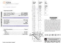 0.30ct, G, VVS-1, 3EX, GIAレポート画像