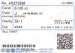 中央宝石研究所ソーティング