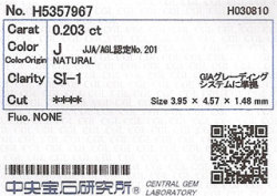 中央宝石研究所ソーティング