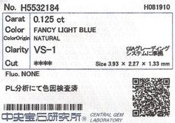 中央宝石研究所ソーティング画像