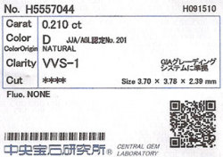 中央宝石研究所ソーティング画像