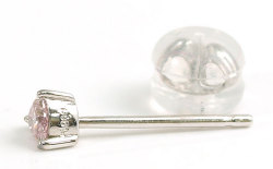 ハートシェイプダイヤモンド・片耳用ピアス画像