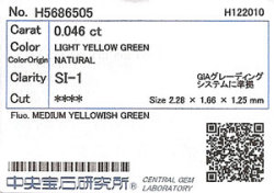 中央宝石研究所ソーティング画像