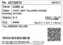 中央宝石研究所ソーティング画像