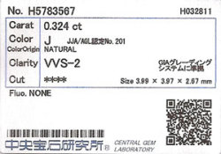 中央宝石研究所ソーティング