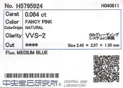 中央宝石研究所ソーティング画像