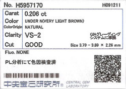 中央宝石研究所ソーティング画像