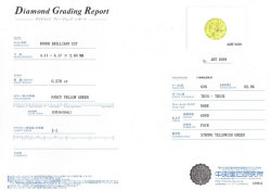 中央宝石研究所鑑定書画像