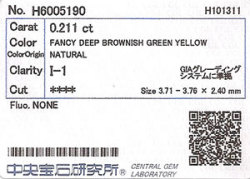 中央宝石研究所ソーティング画像