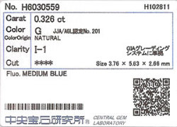 中央宝石研究所ソーティング画像