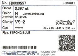 中央宝石研究所ソーティング袋画像