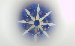 0.176ct, K, VVS2, 3EX H&C, 中央宝石研究所ダイヤモンド画像